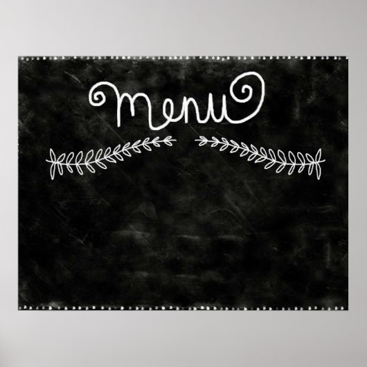 Menuposter Poster (Voorkant)