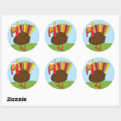 Menurkey-Stickers Ronde Sticker (Vel)