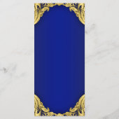 Menus Baby shower Blue Gold (Dos)