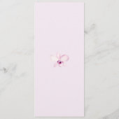 Menus d'aquarelle Tropical violet orchidée (Dos)