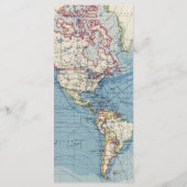 Menus de Baby shower de carte vintage (Dos)