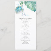 Menus de décoration de mariage de destination Trop (Devant)