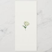 Menus de fleurs d'aquarelle (Dos)