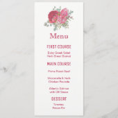 Menus de fleurs d'aquarelle Protea (Devant)