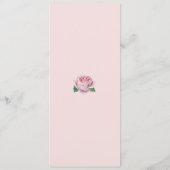Menus de fleurs d'aquarelle violet Rose (Dos)