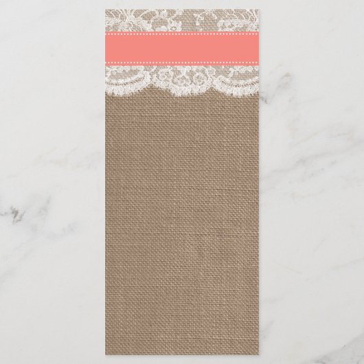 Menus de la collection Mariage Dollar Sable de Cor (Dos)