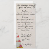 Menus de mariage (Devant / Derrière)