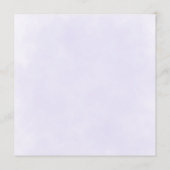 Menus de Mariage floral violet chic (Dos)