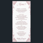 Menus de mariage ou d'événement élégant (Rose Dust<br><div class="desc">Regal Elegant Wedding ou Event Menus (Dusty Rose) : Ce menu mariage est simple avec un cadre vintage élégant. Il est installé dans un rose poussiéreux, mais vous pouvez changer la couleur de design à tout ce que vous voulez juste en changeant votre couleur arrière - plan. **COMMENT CHANGER VOTRE...</div>
