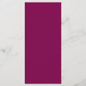 Menus de mariage Rose Marron (Dos)