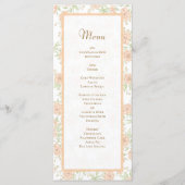 Menus de mariage Rose Pêche (Devant)