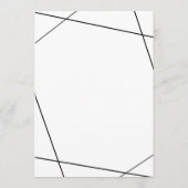 Menus de mariage | Typographie Moderne Luxueuse (N (Dos)