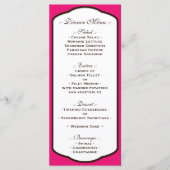 Menus de réception de mariage Brown et blanc Fuchs (Devant)