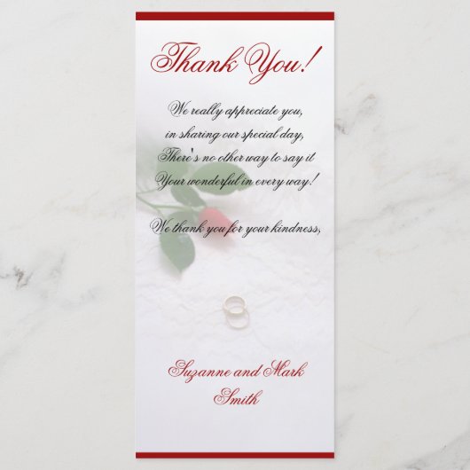 Menus de réception rose (Dos)