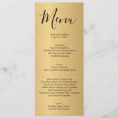 Menus du menu Mariage de la typographie minimalist (Devant)