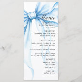 Menus for a modern  baby shower. (Devant)