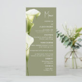 Menus for a modern wedding. (Debout devant)