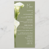 Menus for a modern wedding. menu (Voorkant)