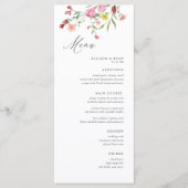 Menus Mariage Fleur sauvage Jardin Whimsical (Devant)