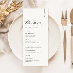 Menus Mariages de calligraphie simple et élégante<br><div class="desc">Nos menus simples et élégants Mariages allient sophistication et clarté pour améliorer votre expérience culinaire. Ces menus sont magnifiquement scénarisés, détaillant une sélection de plats guidés qui promettent de ravir vos invités, d'une entrée zeste à un dessert décadent. Conçues non seulement pour les mariages, mais suffisamment polyvalentes pour les fêtes...</div>