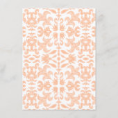 Menu's met  perzikpatroon (Achterkant)