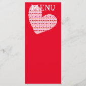 menus mini coeur rouge rose (Devant)