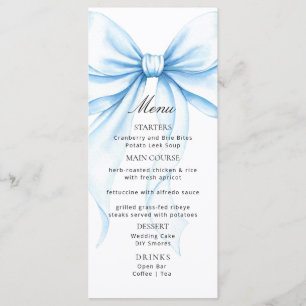 Menus pour une baby shower moderne.