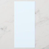 Menus pour une baby shower moderne. (Dos)