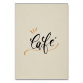 Menu's van het restaurant/cafetaria kaart (Achterkant)