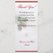 Menu's voor ontvangst van roos (Achterkant)