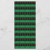 Menu's voor zwart-wit en gouden nieuwjaar en champ (Achterkant)