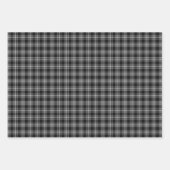 Menzies Black Scottish Tartan Pset Pattern Inpakpapier Vel (Voorkant 2)