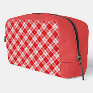 Menzies Red Clan Tartan Schotse Plaid Toilettasje