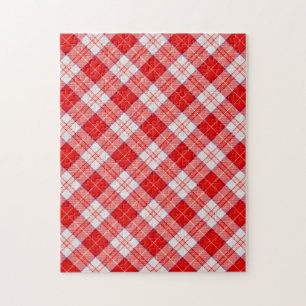 Menzies Rode Clan Tartan Schotse Plaid Legpuzzel