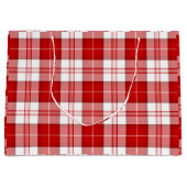Menzies tartan red white plaid large cadeauzakje (Voorkant)