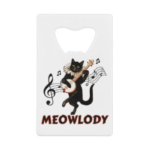 Meolody Cat Music Guitar Kredietkaart Flessenopener