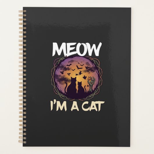 Meow Am Cat Halloween Night Witch Pumpkin_1 (Devant)