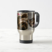 Meow Bengal Cat Travel Mug (Devant droit)