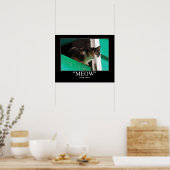 Meow betekent Friend Cat Artwork Poster (Keuken)