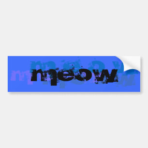 MEOW-Bumpersticker Bumpersticker