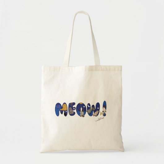 Meow Canvas tas (Voorkant)