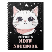 Meow Carnet avec chat mignon (Devant)