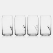 Meow Cat Blikvorm Glas (Rechts)