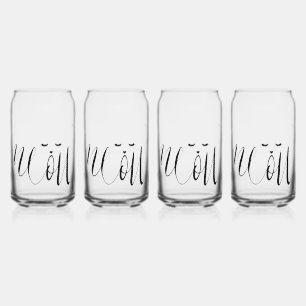 Meow Cat Blikvorm Glas