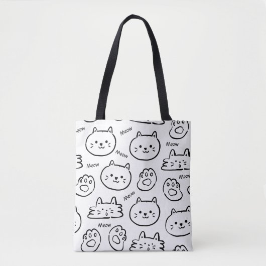 Meow Cat Sac fourre-tout (Devant)