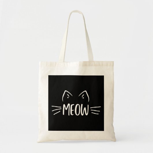 Meow Cat Tote Bag (Voorkant)