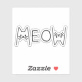 MEOW CATS STICKER (Vel)