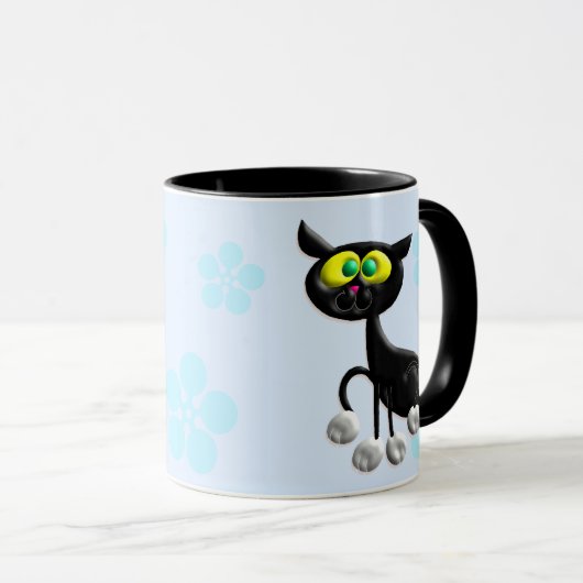 MEOW!  Dat is alles. Mok (Voorkant rechts)