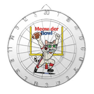 Meow-der Bowl Kampioen Kat Voetbal Dartbord