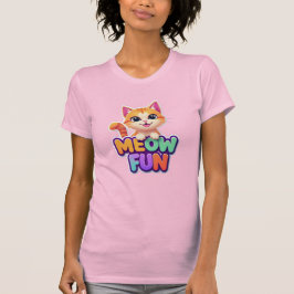 Meow Fun - Cute Smiling Cat T-Shirt